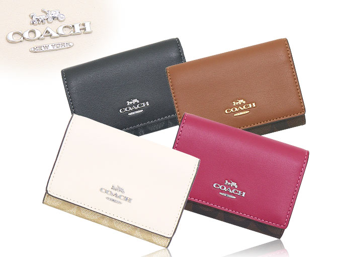 【24時間限定ポイント2％】コーチ COACH 財布 三つ折り財布 FCM761 CM761 グラファイト×ブラック シグネチャー PVC レザー マイクロ   アウトレット レディース｜import-collection-yr｜04