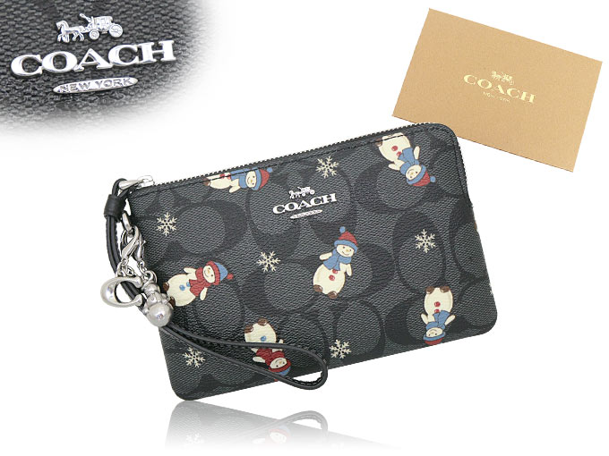 新品 COACH 雪だるま コスメティック ポーチ-