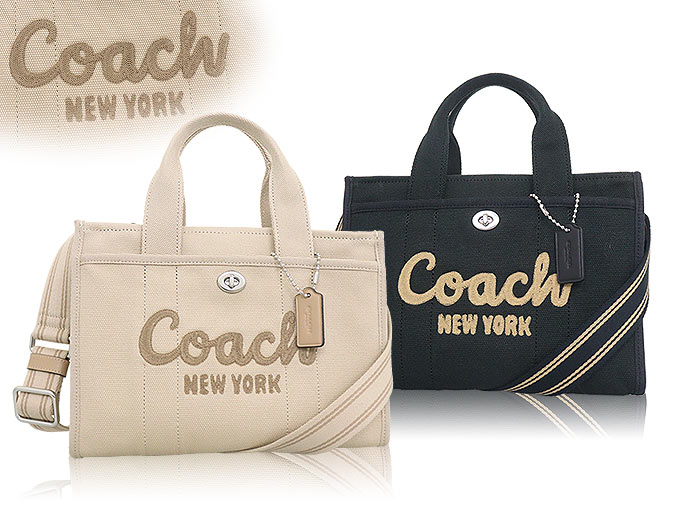 48時間限定ポイント2％】コーチ COACH バッグ ショルダーバッグ CP164 ブラック キャンバス リサイクル レザー カーゴ トート 26  レディース : co-ba240515-3 : インポートコレクションYR - 通販 - Yahoo!ショッピング