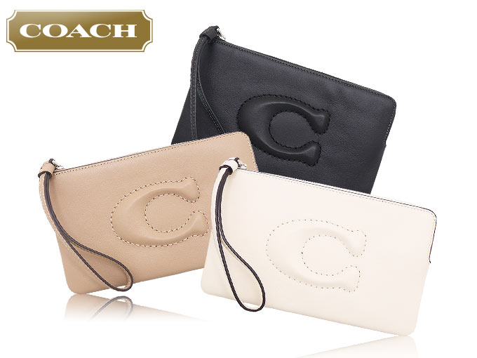 COACH コーチ 小物 ポーチ FCR392 CR392 ブラック C ロゴ