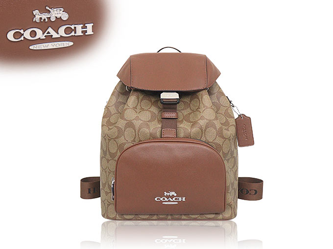 COACH コーチ バッグ リュック FCT810 CT810 カーキ×サドル ペース 