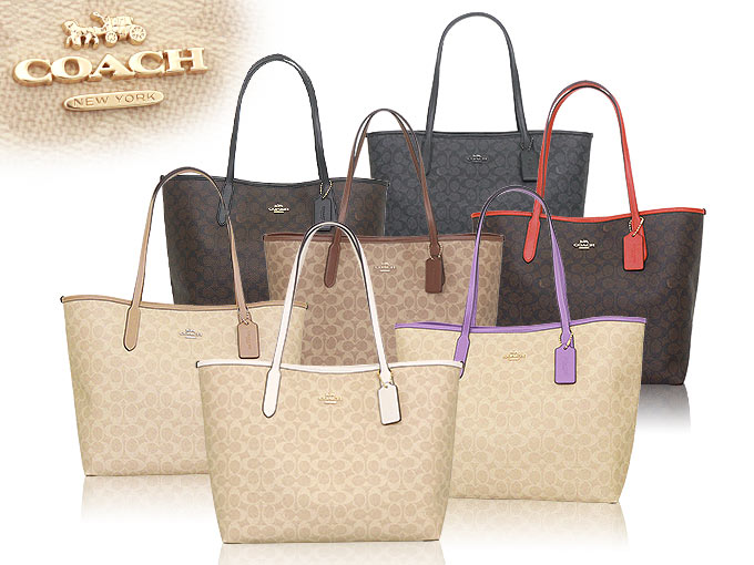 Coach トートバッグ ブラウン/タン コーチ トートバッグ バッグ レディース ウィロウ シグネチャー