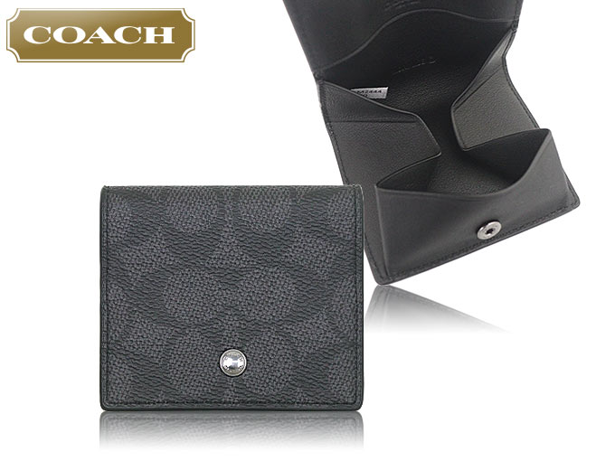 COACH コーチ 財布 コインケース FCW360 CW360 チャコール