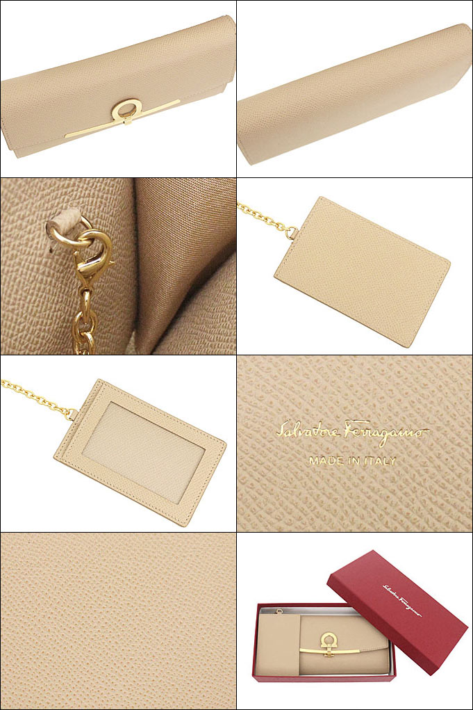超美品‼️Ferragamo フェラガモ 長財布 マカダミア ベージュ ガンチーニ 楽天市場】Ferragamo フェラガモ 長財布 レディース マカダミア