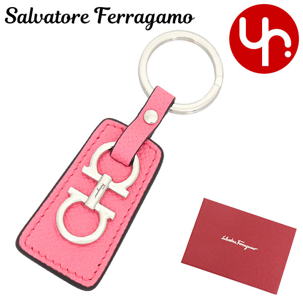 【48時間限定ポイント2％】サルヴァトーレ フェラガモ Salvatore Ferragamo 小物 キーホルダー 22 E014 ダブル ガンチーニ カーフ レザー キーリング レディース｜import-collection-yr｜06