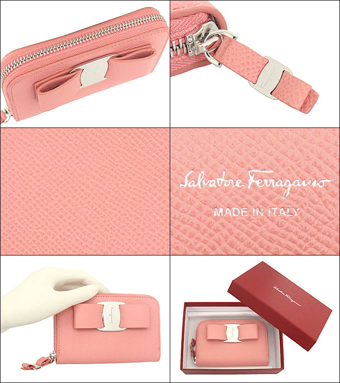 フェラガモ コインケース カードケース ピンク FERRAGAMO - 新品 フェラガモ FERRAGAMO カードケース ブランド