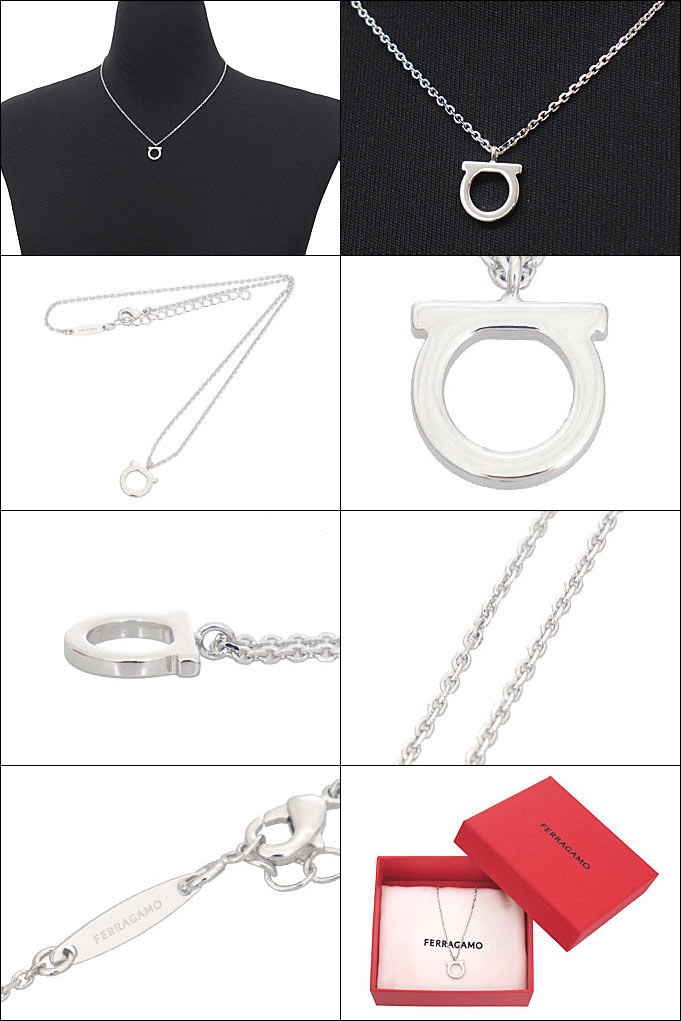 サルヴァトーレフェラガモ 76 0133 ネックレス　シルバー FERRAGAMO サルヴァトーレ フェラガモ Salvatore Ferragamo 小物