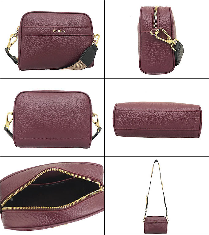 FURLA バーガンディ レザー ショルダーバッグ FURLA フルラ バッグ ショルダーバッグ BAPX CHD バーガンディー