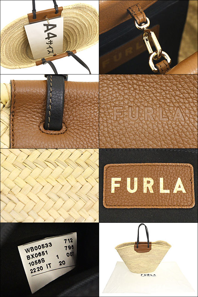 フルラ FURLA バッグ トートバッグ WB00533 BX0651 トーニナチュラリ×コニャックネロ 1058S TONI NATURALI  COGNAC NERO メラヴィリア ストロー レディース : fu-ba220407-7 : インポートコレクションYR - 通販 -  Yahoo!ショッピング