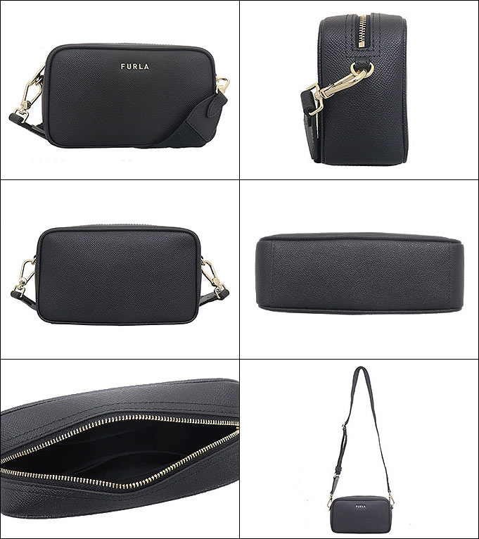 ☆FURLA☆ 斜めがけ Crossbody ショルダーバッグ NERO♪ Furla(フルラ) グレン レザー NERO 黒 ブラック GLENN Shoulder