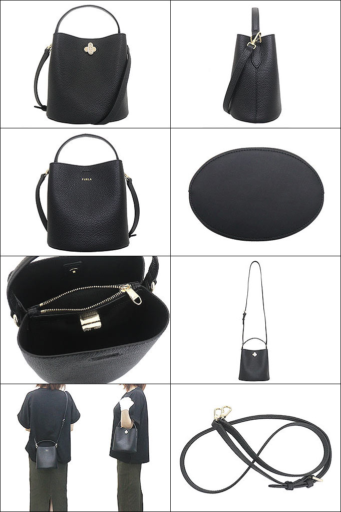 フルラ FURLA バッグ ショルダーバッグ WE00495 BX0929 オニキス×ネロ フルラ ダナエ レザー 2WAY ハンドバッグ  クロスボディー アウトレット レディース