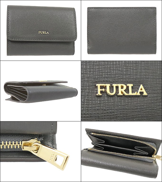 フルラ FURLA 財布 三つ折り財布 PR76 B30 アスファルト バビロン レザー スモール トライフォールド ウォレット レディース