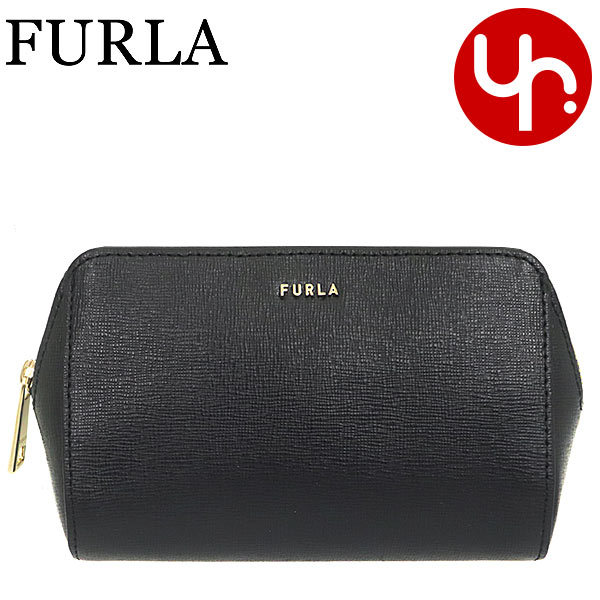 フルラ FURLA 小物 ポーチ EAW2LN1 B30000 オニキス×ネロ O6000 ONYX/NERO エレクトラ サフィアーノ レザー ミディアム コスメティック ケース レディース