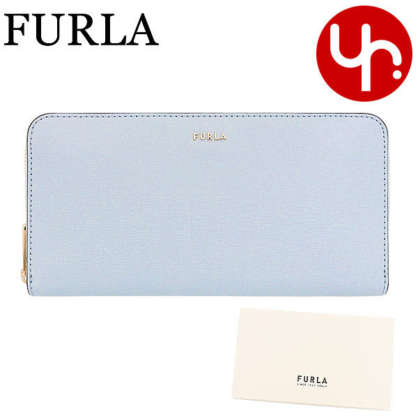 FURLA ラウンドファスナー 長財布 アルテミシア ライトブルー