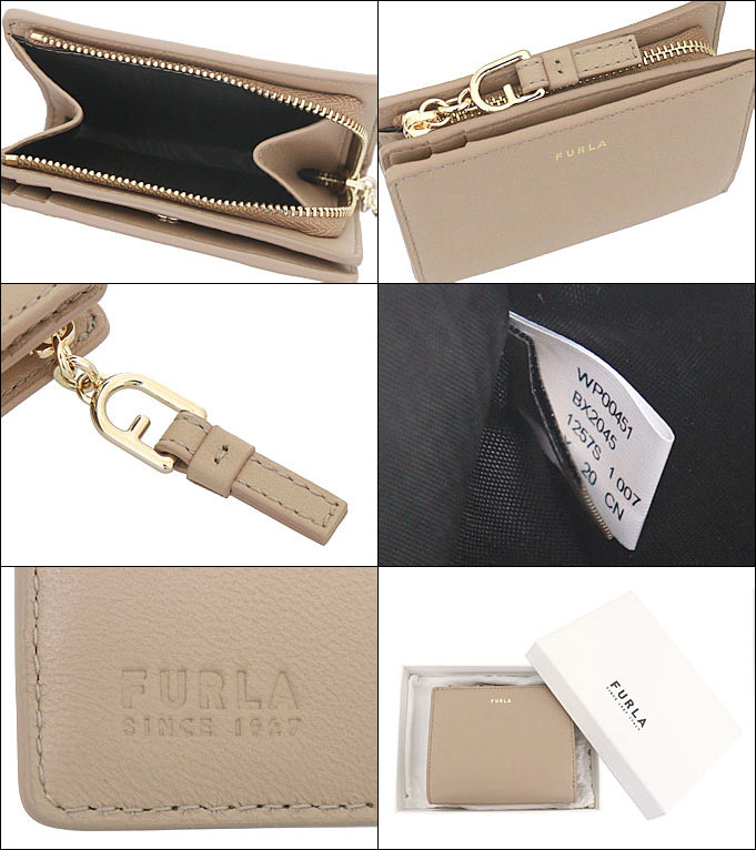 FURLA フルラ 財布 二つ折り財布 WP00451 BX2045 グレージュ ヌヴォラ 