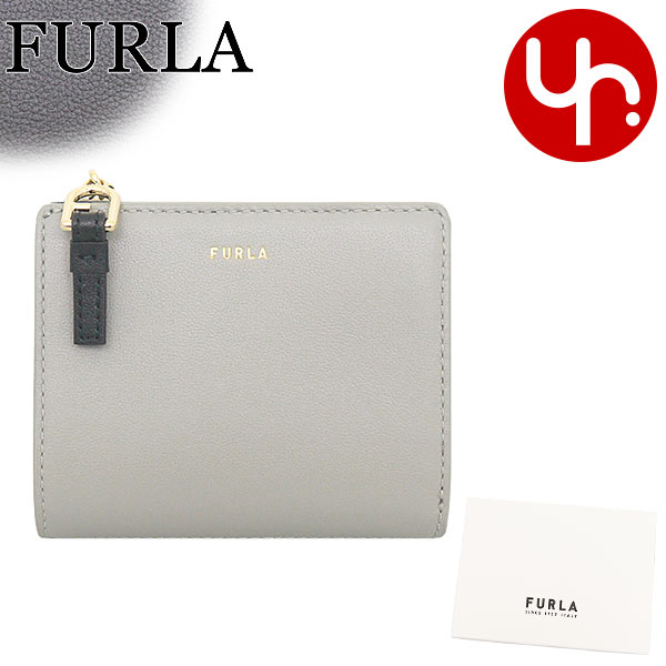 フルラ FURLA 財布 二つ折り財布 WP00451 BX2725 セネレ ネロ×ソイル フルラ ヌヴォラ コントラストカラー レザー スモール コンパクトウォレット レディース | FURLA