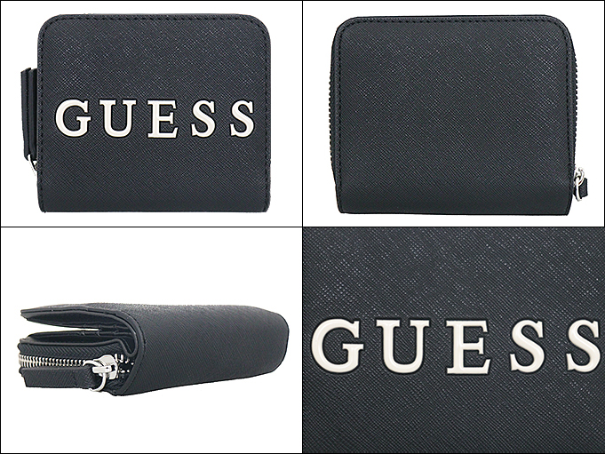 GUESS ゲス 財布 二つ折り財布 BB903941 ブラックマルチ ロゴ