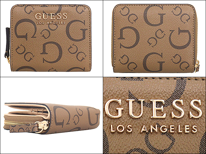 GUESS ゲス 財布 二つ折り財布 JG823841 ココア G モノグラム スモール
