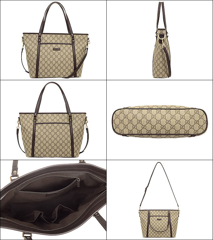 グッチ GUCCI バッグ トートバッグ 388929 KGD6Z ベージュ×ダーク