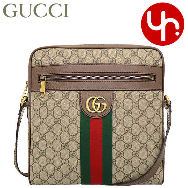 グッチ GUCCI バッグ ショルダーバッグ 547934 96IWT ベージュ×エボニー GG スプリーム キャンバス ウェブ ストライプ メッセンジャーバッグ レディース