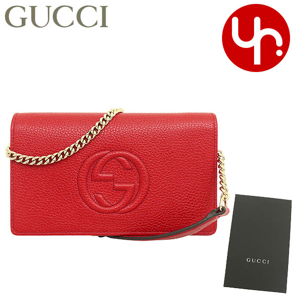 グッチ GUCCI バッグ ショルダーバッグ 598211 A7M0G ヴィブラントレッド ソーホー セラリウス インターロッキング GG ロゴ  レザー アウトレット レディース