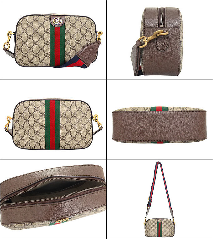 【24時間限定ポイント2％】グッチ GUCCI バッグ ショルダーバッグ 752591 FACFW ベージュ×エボニー オフィディア GG スプリーム ストライプ スモール クロスボ｜import-collection-yr｜02