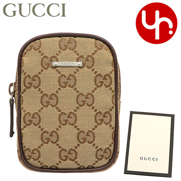 Yahoo! Yahoo!ショッピング(ヤフー ショッピング)グッチ GUCCI 小物 ポーチ 115249 KY9IR ベージュ×ダークブラウン GG キャンバス シガレットケース レディース