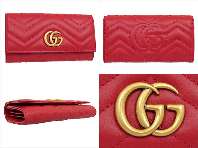 グッチ GUCCI 財布 長財布 443436 DTD1T ハイビスカスレッド GGマーモント シェブロン キルティング レザー フラップ  コンチネンタル ウォレット レディース : gu-ko201002-10 : インポートコレクションYR - 通販 - Yahoo!ショッピング