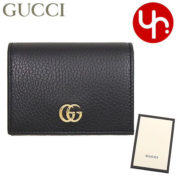 グッチ GUCCI 財布 二つ折り財布 456126 CAO0G ブラック プチ GG 