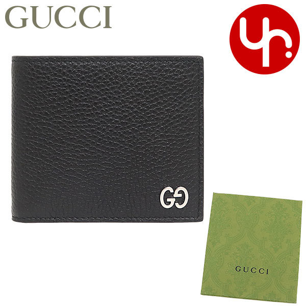 グッチ GUCCI 財布 二つ折り財布 473922 A7M0N ブラック ドリアン 