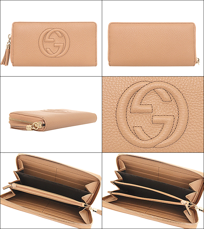 GUCCI グッチ 財布 長財布 598187 A7M0G カメリアローズベージュ  