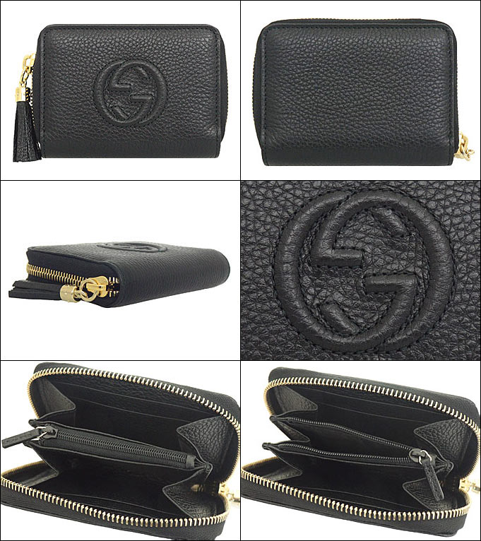 グッチ GUCCI 財布 コインケース 598209 A7M0G ブラック ソーホー セラリウス インターロッキング GG ロゴ レザー カード コインケース アウトレット レディース｜import-collection-yr｜02