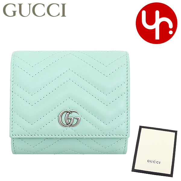 グッチ GUCCI 財布 二つ折り財布 598629 DTD1P ミントグリーン GGマーモント シェブロン キルティング レザー カードケース  ウォレット レディース : gu-ko240411-7 : インポートコレクションYR - 通販 - Yahoo!ショッピング