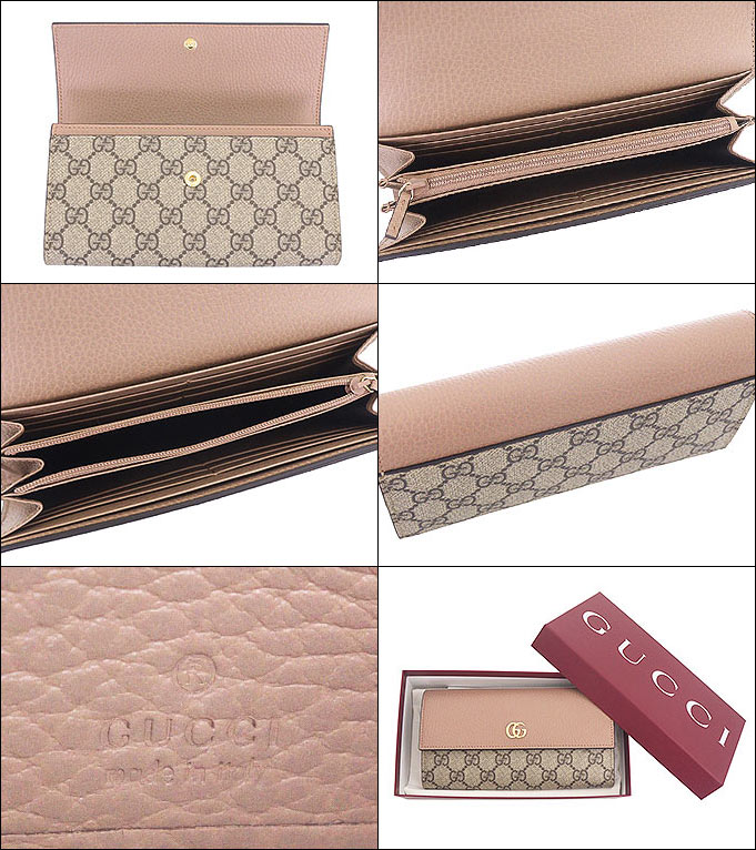 GUCCI グッチ 財布 長財布 456116 17WAG ダスティピンク