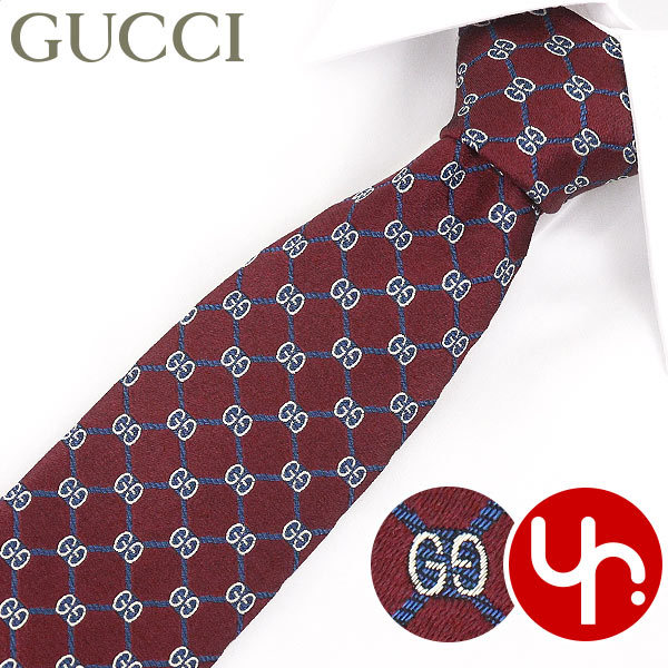 【48時間限定ポイント2％】グッチ GUCCI アパレル ネクタイ 625461 4E002 GUSHION GG ランバス モチーフ シルク ネクタイ メンズ