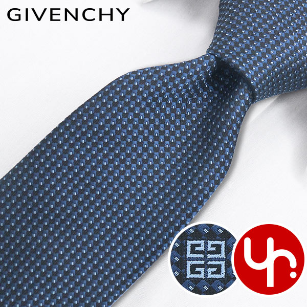 GIVENCHY (ジバンシィ) シルク100％ 総柄 ネクタイ メンズ
