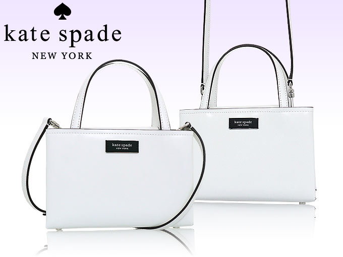 【24時間限定ポイント5％】ケイトスペード kate spade バッグ ハンドバッグ KB163 トゥルーホワイト サム アイコン スパッツォラート レザー ミニ トート レディ｜import-collection-yr｜04