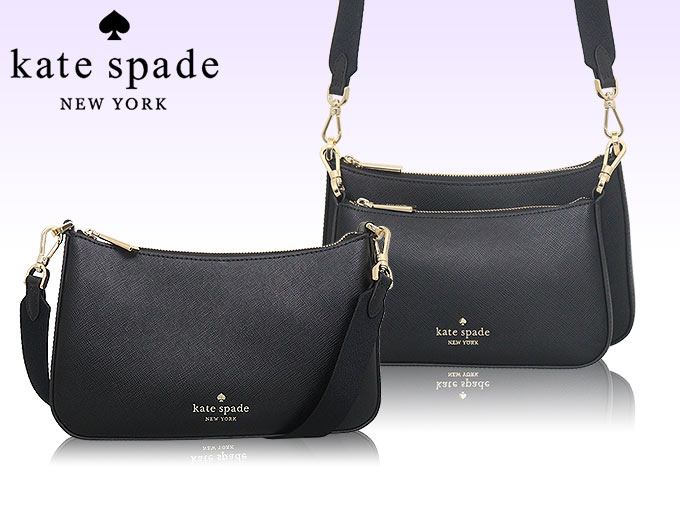 【美品】ケイトスペード　ショルダーバッグ　サフィアーノレザー　ブラック　2way Amazon | Kate spade(ケイトスペード)KG036 サフィアーノレザー