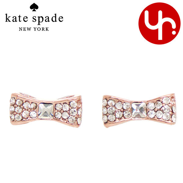 Yahoo! Yahoo!ショッピング(ヤフー ショッピング)ケイトスペード kate spade アクセサリー ピアス O0RU1561 クリア×ローズゴールド リボン パヴェ ボウ レディー セット ピアス アウトレット レディース