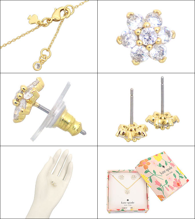 【48時間限定ポイント10％】ケイトスペード kate spade アクセサリー その他 KC783 クリア×ゴールド ミオソティス モチーフ ペンダン  アウトレット レディース｜import-collection-yr｜03