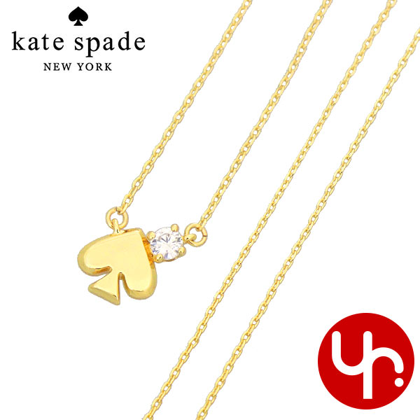 Yahoo! Yahoo!ショッピング(ヤフー ショッピング)【48時間限定ポイント10％】ケイトスペード kate spade アクセサリー ネックレス KK009 クリア×ゴールド エブリデイ スペー アウトレット レディース