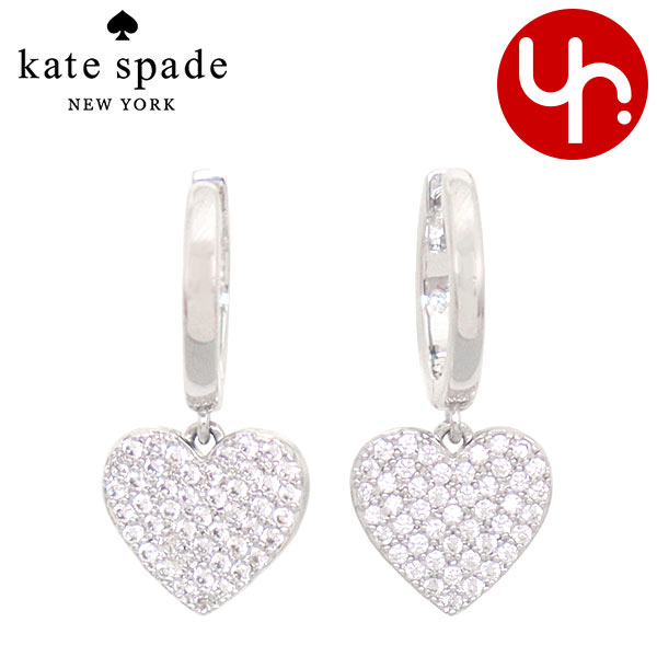 Yahoo! Yahoo!ショッピング(ヤフー ショッピング)ケイトスペード kate spade アクセサリー ピアス O0R00153 クリア×シルバー パヴェ ハート ドロップ キュービックジルコニア ピアス アウトレット レディース