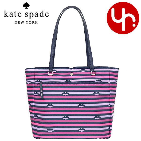 ケイトスペード kate spade バッグ トートバッグ WKRU6503 ピンクマルチ ジェイ リップ プリント ボーダー ナイロン ラージ  トート アウトレット レディース : kt-ba220610-23 : インポートコレクションYR - 通販 - Yahoo!ショッピング