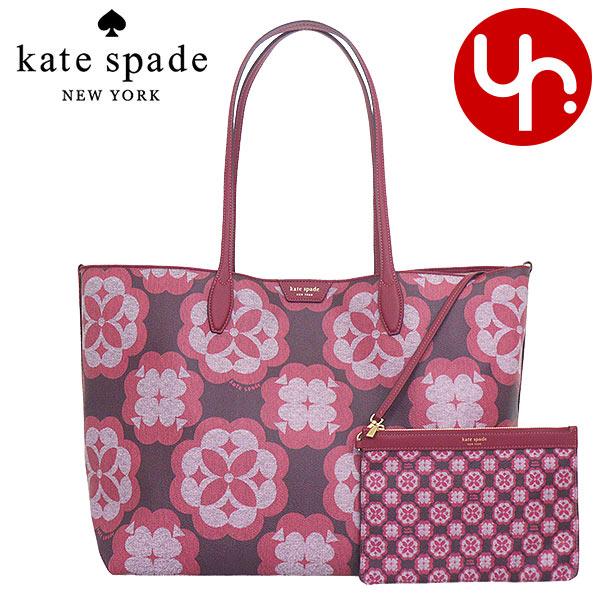 【48時間限定ポイント5％】ケイトスペード kate spade バッグ トートバッグ K9772 ガーネットローズマルチ オーバーサイズ スペード フラワー モノグラム PVC キ｜import-collection-yr