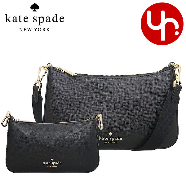 【72時間限定ポイント5％】ケイトスペード kate spade バッグ ショルダーバッグ KH757 ブラック デュエット サフィアーノ レザー  アウトレット レディース