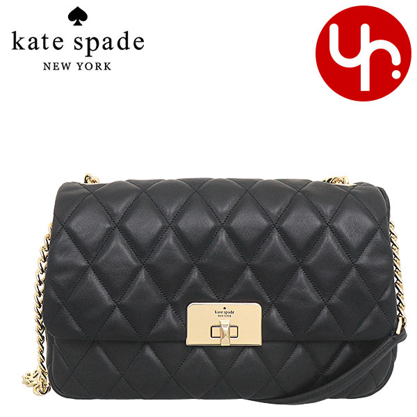 【72時間限定ポイント10％】ケイトスペード kate spade バッグ ショルダーバッグ KH228 ブラック キルテッド レザー ミディアム  アウトレット レディース