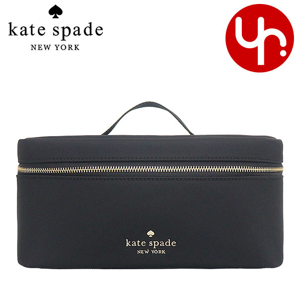 Yahoo! Yahoo!ショッピング(ヤフー ショッピング)【48時間限定ポイント5％】ケイトスペード kate spade 小物 ポーチ KC635 ブラック チェルシー リサイクルナイロン トラベル コス アウトレット レディース