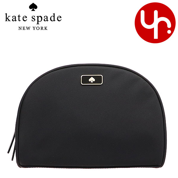 ケイトスペード kate spade 小物 ポーチ WLRU5624 ブラック ドーン ナイロン ミディアム ドーム コスメティック ポーチ アウトレット レディース｜import-collection-yr