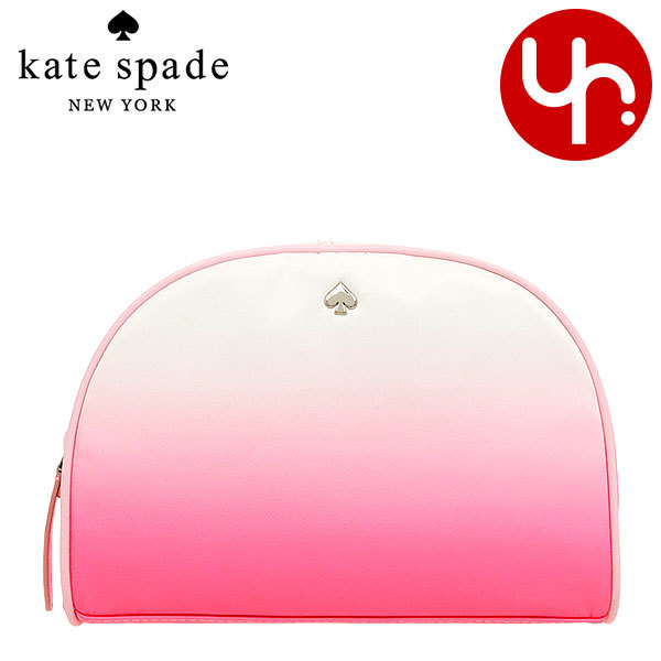 Yahoo! Yahoo!ショッピング(ヤフー ショッピング)ケイトスペード kate spade 小物 ポーチ WLRU6168 ラディアントピンク ジェイ ディグレード ナイロン ドーム コスメティック ポーチ アウトレット レディース