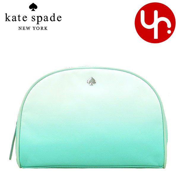 Yahoo! Yahoo!ショッピング(ヤフー ショッピング)ケイトスペード kate spade 小物 ポーチ WLRU6168 フィジーグリーン ジェイ ディグレード ナイロン ミディアム ドーム コスメティック アウトレット レディース